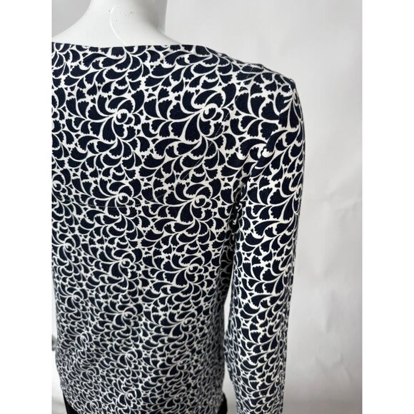 Black & White Floral Pattern Womens Top - Picture 16 of 16